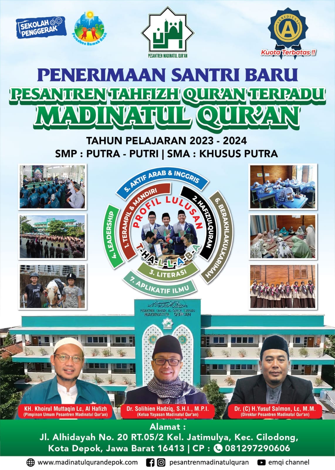 penerimaan santri baru madinatul quran