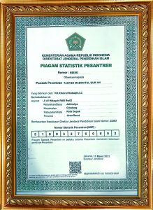 piagam statistik pesantren